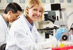 Steifel expert in a lab coat